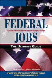 Cover of: Federal jobs by Dana Morgan