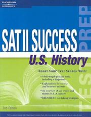 Cover of: SAT II Success U.S. History (Sat II Success : Us History) by Petersons's