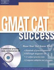 Cover of: GMAT Success w/CDRom 2003 (Gmat Cat Success, 2003 (Book & CD-Rom)) by Peterson's