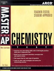 Cover of: Master AP Chemistry, 9th ed (Master the Ap Chemistry Test)