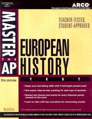 Cover of: Master AP European History, 5th ed