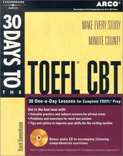Cover of: 30 Days to the TOEFL CBT with CDRom