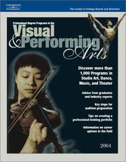 Cover of: Visual & Performing Arts 2004, Guide to | Peterson