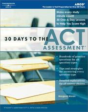 Cover of: 30 Days to the ACT Assessment, 1st ed