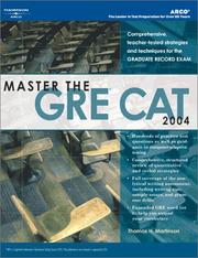 Cover of: Master the GRE CAT, 2004/e (Academic Test Preparation Series)
