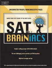 Cover of: SAT for brainiacs by Stewart, Mark A.