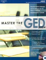 Cover of: Master the GED 2004 w/CD-ROM