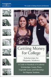 Cover of: Getting Money for College by Peterson's, Thomson Learning (Firm)