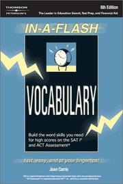 Cover of: In-a-flash vocabulary by Joan Davenport Carris