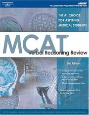 Cover of: MCAT Verbal Reasoning Review, 5th edition (Arco MCAT Verbal Reasoning Review) by Stefan Bosworth, Bobsworth, Bobsworth