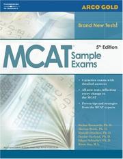 Cover of: Gold MCAT Sample Exams, 5th edition (Academic Test Preparation Series) by Brisk, Drucker, Garland Bobsworth