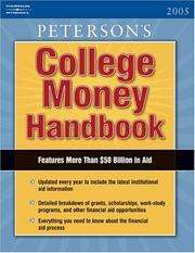 Cover of: College Money Handbook 2005 by Peterson's