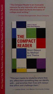 Cover of: The Compact Reader: Short Essays by Method and Theme