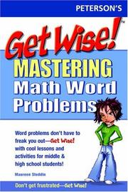 Cover of: Get Wise! Mastering Math Word Problems by Arco
