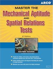 Cover of: Mechanical Aptitude and Spacial Relations Test, 6th edition (Mechanical Aptitude and Spatial Relations Tests)