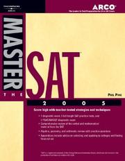 Cover of: Master the SAT, 2005/e w/o CD-ROM (Academic Test Preparation Series)