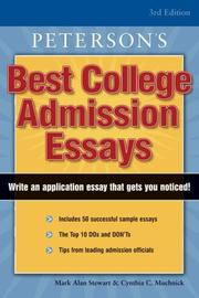 Cover of: Best college admission essays