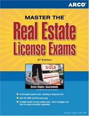 Cover of: Master the Real Estate License Examinations 6th edition (Real Estate License Examinations) by Martin & Stein, Martin, Joseph H.