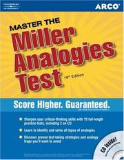 Cover of: Master the Miller Analogies Test 2006 (Master the Miller Analogies Test)