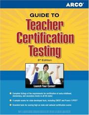 Cover of: Teacher Certification Tests 6th edition