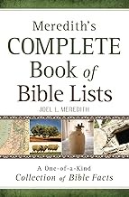 Cover of: Meredith's complete book of Bible lists: a one-of-a-kind collection of Bible facts