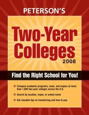 Cover of: Two Year Colleges 2008 | Peterson