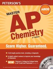 Cover of Master AP Chemistry by Peterson's