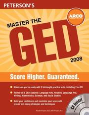 Cover of: Master the GED 2008 w/CD-ROM (Master the Ged (Book & CD-Rom)) by Peterson's