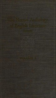 Cover of: The Norton Anthology of English Literature: Volume 2