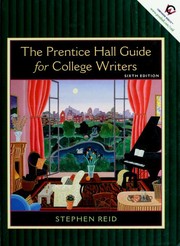 Cover of: The Prentice Hall guide for college writers