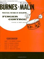 Cover of: Developing Finger Control