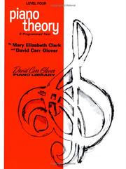 Cover of: David Carr Glover Piano Library / Piano Theory / Leve by Mary Elizabeth Clark