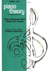 Cover of: David Carr Glover Piano Library / Piano Theory, Prime"