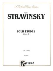 Cover of: Stravinsky 4 Etudes (Kalmus Edition)