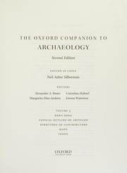 Cover of: The Oxford companion to archaeology by Neil Asher Silberman
