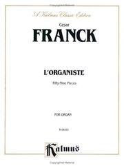 Cover of: L'Organiste (Kalmus Edition)
