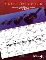 Cover of: A Rhythm a Week: For Strings : 52 Rhythm Units in Unison Using Major and Minor Scales