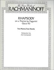 Rhapsody on a Theme by Paganini, Opus 43 (Belwin Edition)