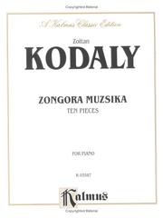 Cover of: Kodaly 10 Pieces (Kalmus Edition) by Zoltan Kodaly