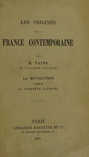Cover of: Les origines de la France contemporaine
