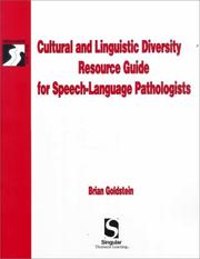 Cover of: Cultural & Linguistic Diversity Resource Guide For Speech-Language Pathologists by Brian Goldstein