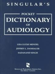 Cover of: Singulars' Pocket Dictionary of Audiology