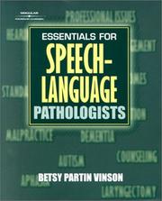 Cover of: Essentials For Speech-Language Pathologists