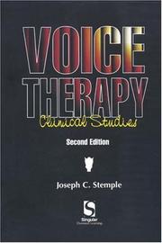 Cover of: Voice Therapy by Joseph C. Stemple, Joseph C. Stemple