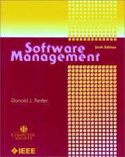 Cover of: Software management | Donald J. Reifer