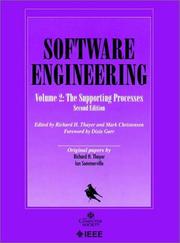 Cover of: Software Engineering, Vol. 2 by Richard H. Thayer, Mark Christensen, Dixie Garr