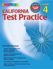 Cover of: Spectrum State Specific: California Test Practice, Grade 4
