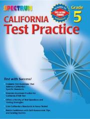 Cover of: Spectrum State Specific: California Test Practice, Grade 5