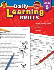 Cover of: Daily Learning Drills Grade 6