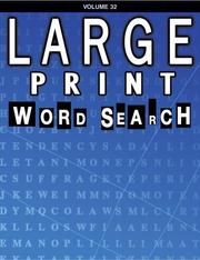 Cover of Large Print Word Search Book